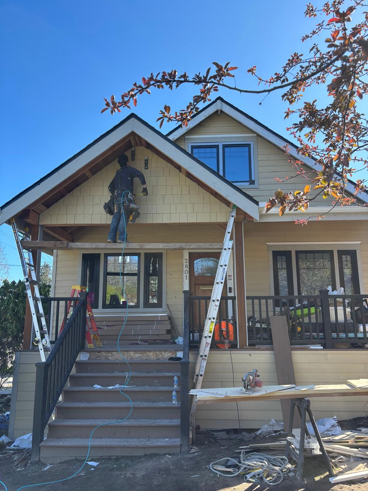 Residential home exterior improvement project